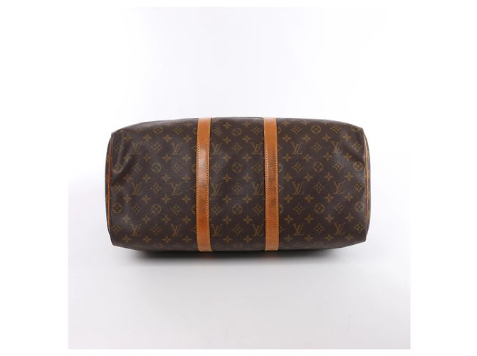 Borsa da viaggio Louis Vuitton Keepall 50 Monogram Canvas in marrone M41426 - vista 9