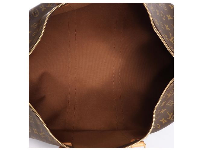 Borsa da viaggio Louis Vuitton Keepall 50 Monogram Canvas in marrone M41426 - vista 11