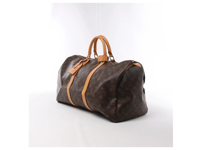 Borsa da viaggio Louis Vuitton Keepall 50 Monogram Canvas in marrone M41426 - vista 2