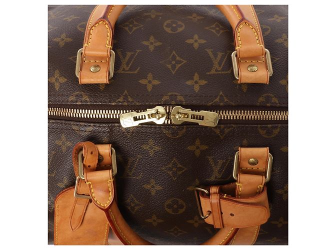 Borsa da viaggio Louis Vuitton Keepall 50 Monogram Canvas in marrone M41426 - vista 7