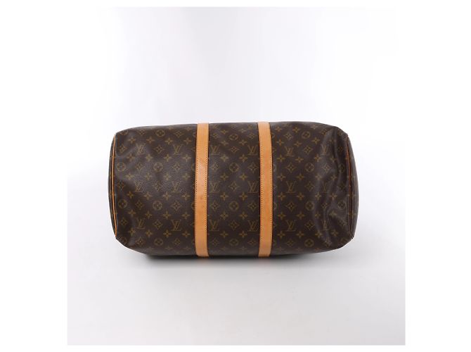 Borsa da viaggio Louis Vuitton Keepall 50 Monogram Canvas in marrone M41426 - vista 8