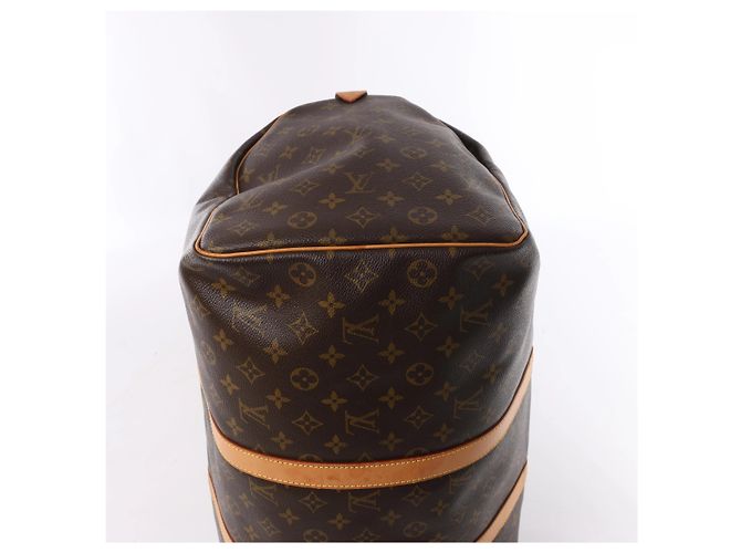 Borsa da viaggio Louis Vuitton Keepall 50 Monogram Canvas in marrone M41426 - vista 9