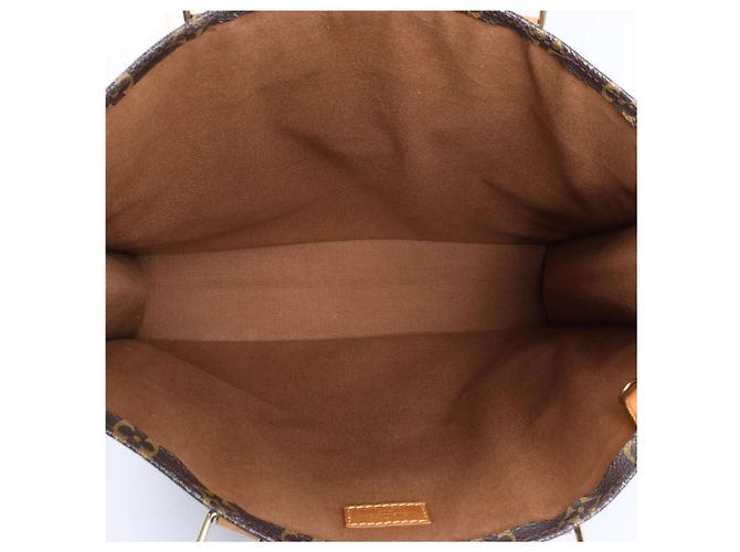 Louis Vuitton Sac Plat Monogram Canvas Handbag in Brown Marrone - vista 10