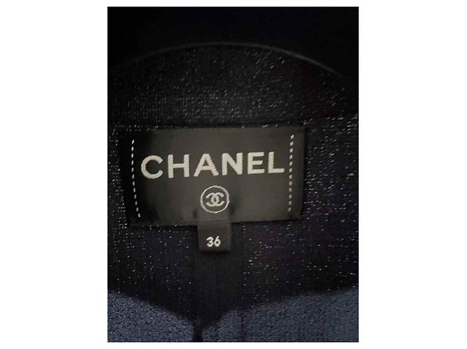 Gabardina Chanel de lana negra Negro - vista 3