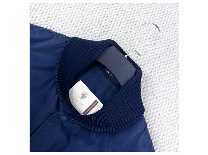Gucci Baseballjacke Color-block Lederärmel Mehrfarben - Ansicht 3