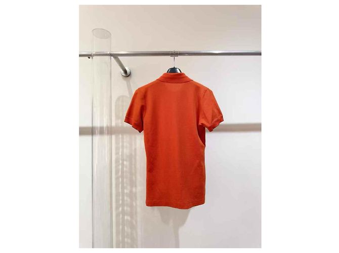 Top Hermès in cotone arancione - vista 3