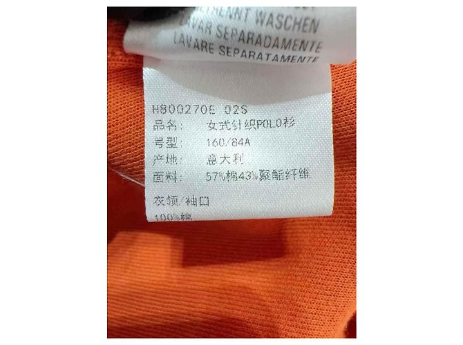 Top Hermès in cotone arancione - vista 5