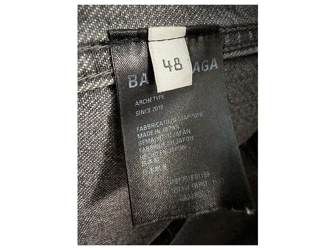 Balenciaga Denim Jacket with Logo Back Men IT48 Multiple colors - view 4