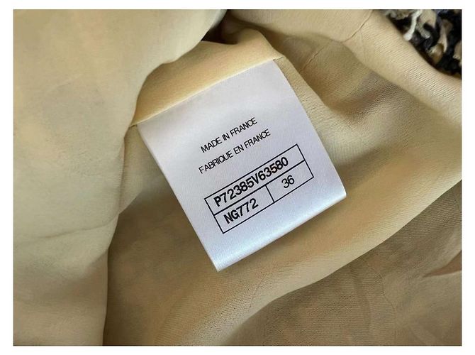 Chanel Tweed Jacke Mehrfarbig Größe 36 Mehrfarben - Ansicht 4