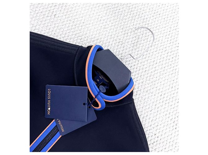 Crop Top Louis Vuitton con Zip e Righe a Contrasto Multicolore - vista 3