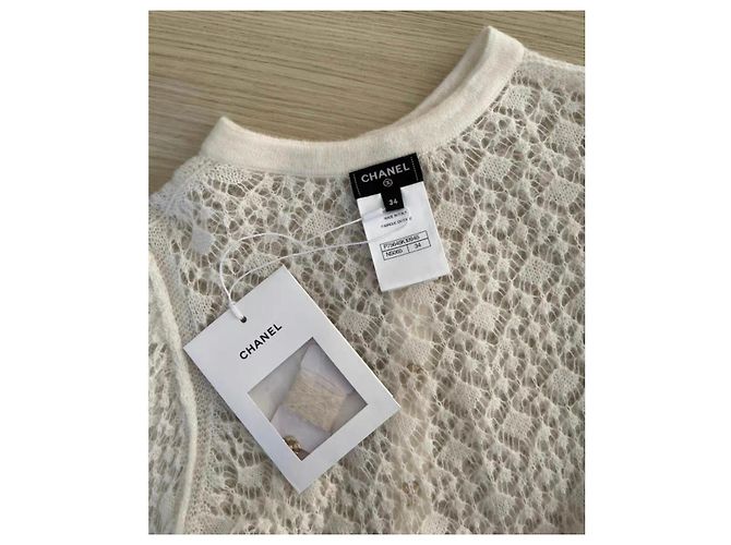 Chanel Strickwaren aus Wolle Damen Größe 34 Mehrfarben - Ansicht 5