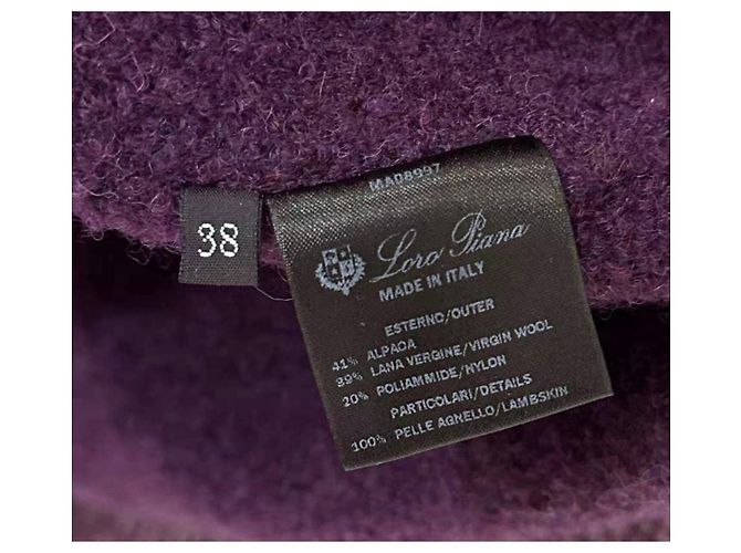 Abrigo de lana Loro Piana para mujer Talla 38 Multicolor - vista 3