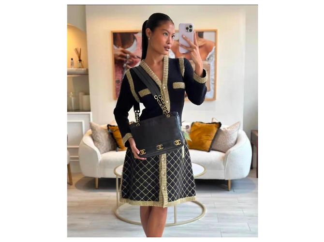 Vestido Chanel de cachemira Multicolor - vista 4