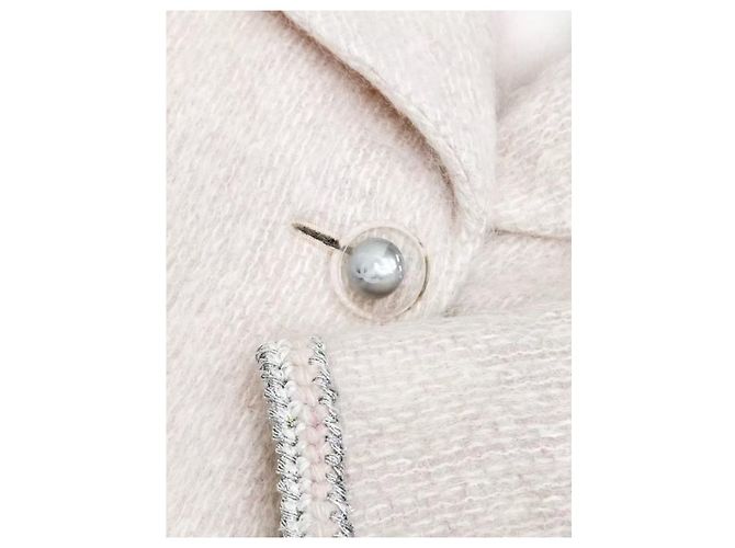 Abrigo Chanel de lana rosa - vista 3