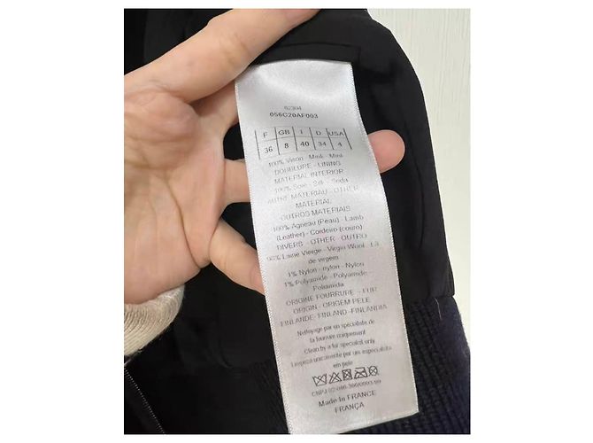Autre Marque Cappotto Dior in visone nero - vista 5