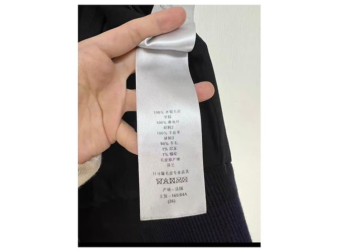 Autre Marque Cappotto Dior in visone nero - vista 6