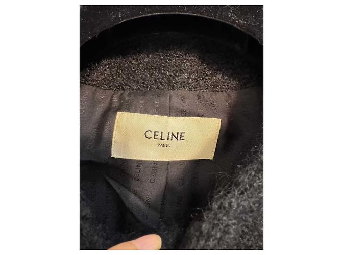 Céline Jacke aus Wolle Schwarz - Ansicht 3