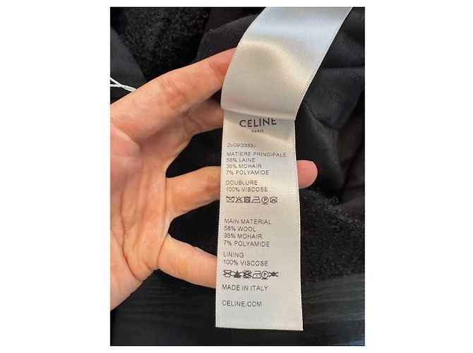 Céline Jacke aus Wolle Schwarz - Ansicht 5
