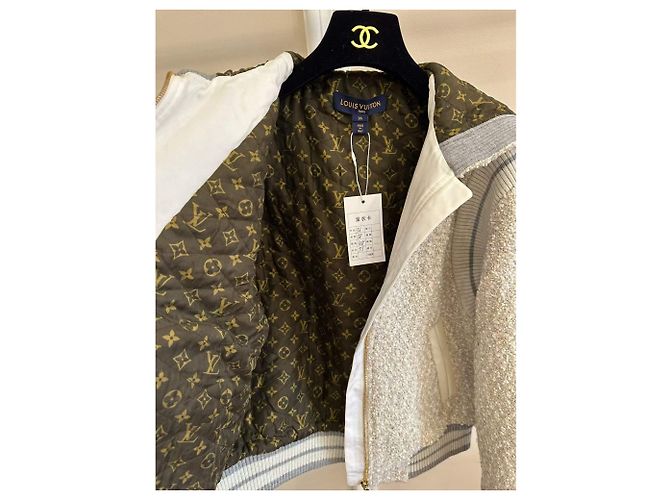 Abrigo Louis Vuitton de Tweed Mujer 36 Multicolor - vista 3