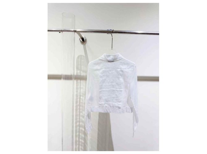 Top Chanel de algodón blanco - vista 2