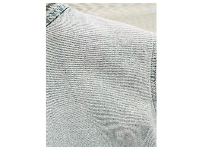 Top Chanel in cotone blu - vista 3