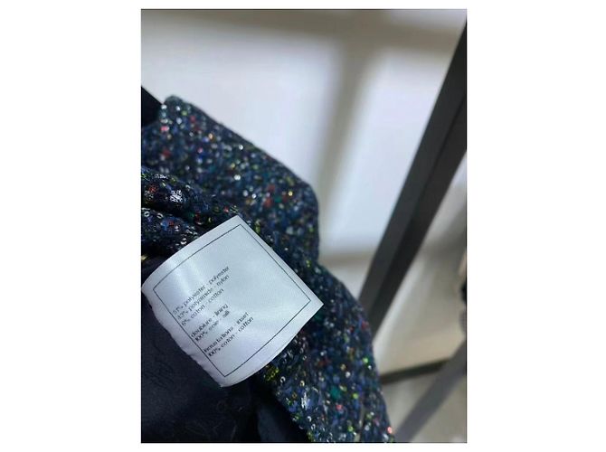 Chanel Kleid aus Tweed Mehrfarben - Ansicht 2