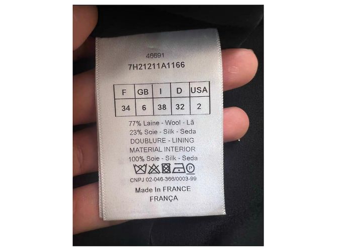 Autre Marque Dior Black Wool Jacket Size 34 - view 3