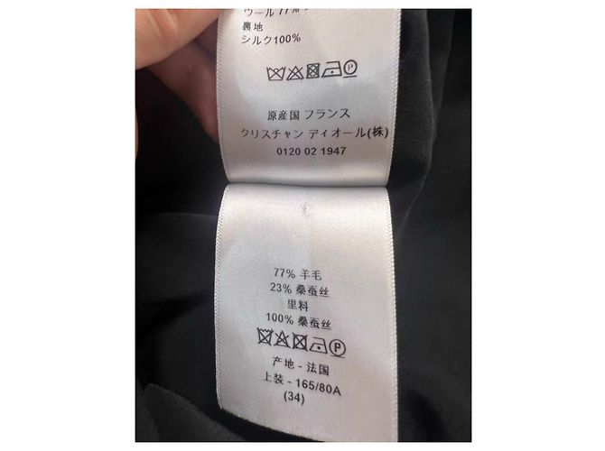 Autre Marque Dior Black Wool Jacket Size 34 - view 4