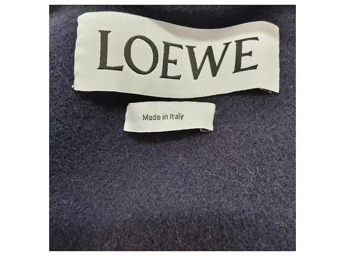 Abrigo Loewe de lana azul marino - vista 5