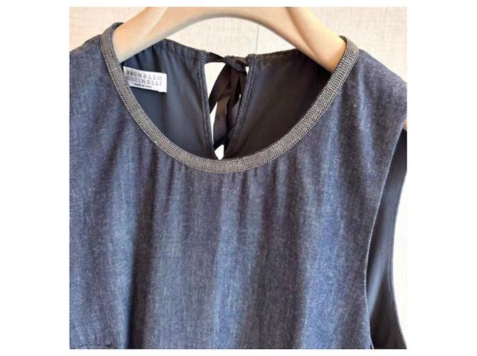 Vestidos Brunello Cucinelli Azul marino - vista 3
