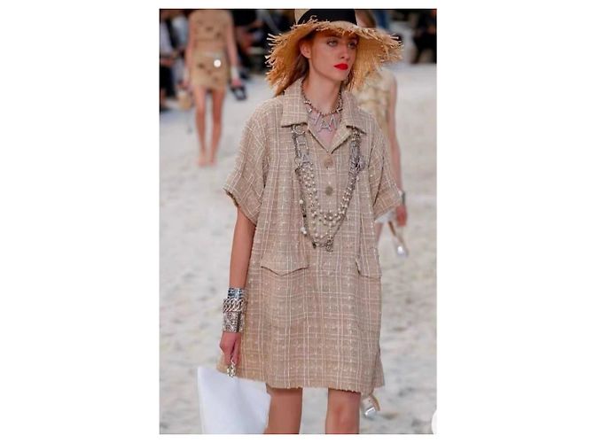 Chanel Tweed Kleid Mehrfarben - Ansicht 5