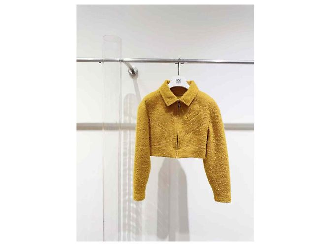 Vestido Chanel de lana amarillo - vista 2
