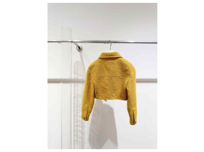 Vestido Chanel de lana amarillo - vista 4