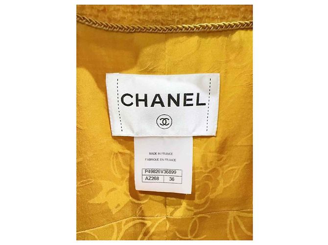 Vestido Chanel de lana amarillo - vista 5