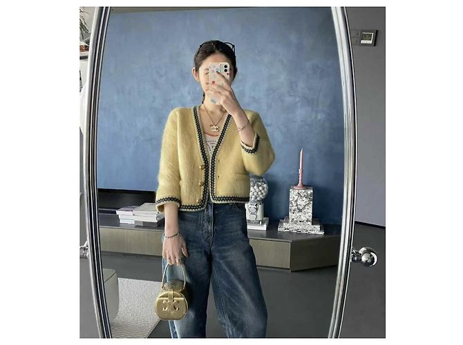 Céline Yellow Wool Jacket - view 3