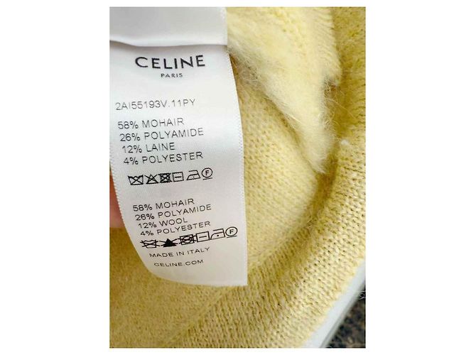 Céline Yellow Wool Jacket - view 4