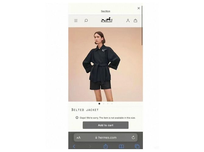 Hermès Wollmantel Damen Größe 34 Mehrfarben - Ansicht 2