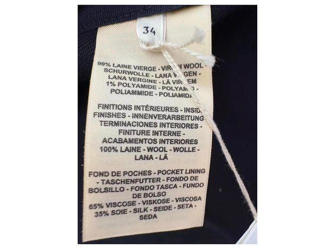 Hermès Wollmantel Damen Größe 34 Mehrfarben - Ansicht 6