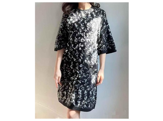 Chanel Kleid aus Wolle mehrfarbig Größe 34 Mehrfarben - Ansicht 6