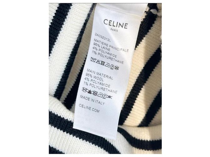 Abito Céline in lana multicolore - vista 4