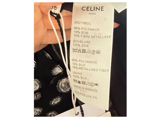 Céline Kleid Polyamid Mehrfarbig Größe 38 Mehrfarben - Ansicht 5