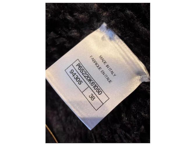 Abrigo Chanel negro de cashmere - vista 4