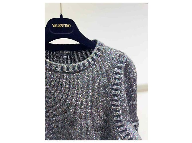 Chanel Prenda de punto de lana gris - vista 2