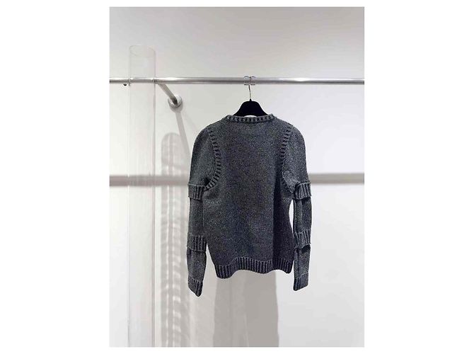 Chanel Prenda de punto de lana gris - vista 4
