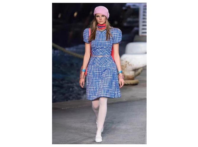Chanel Tweed Kleid Mehrfarbig Größe 38 Mehrfarben - Ansicht 7