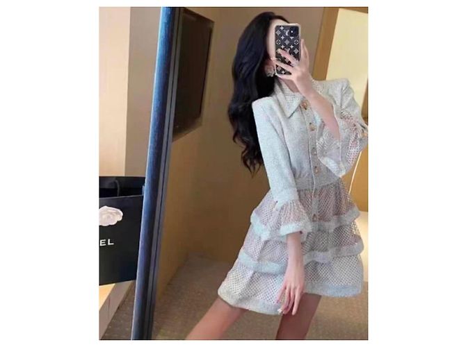 Chanel Kleid aus Polyester Größe 38 Mehrfarben - Ansicht 4