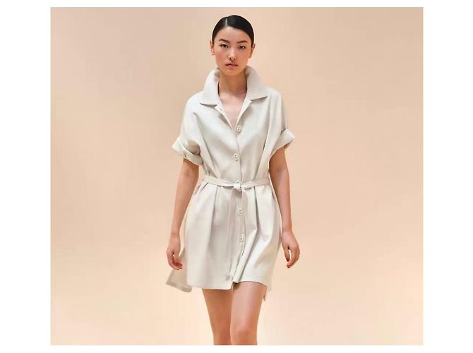 Hermès Kleid aus Baumwolle Mehrfarbig Größe 38 Mehrfarben - Ansicht 6