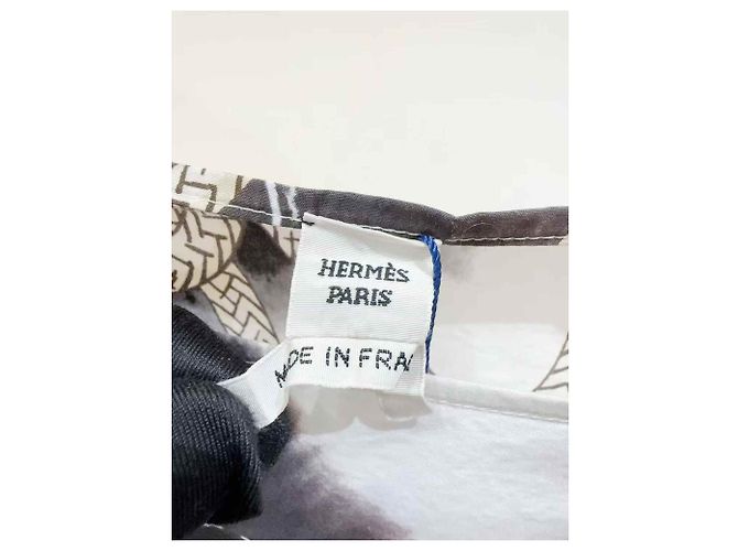 Top in cotone bianco Hermès - vista 3