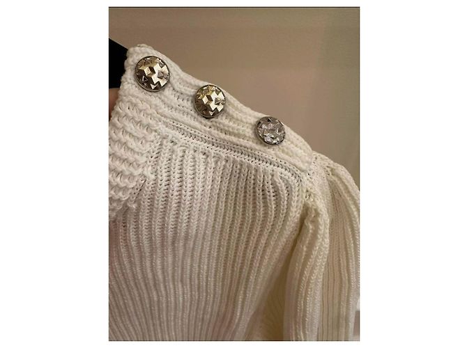 Chanel Strickware aus weißer Baumwolle - Ansicht 2
