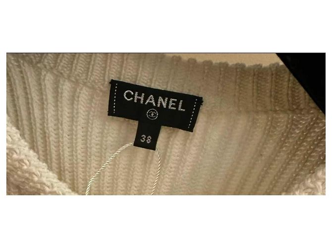 Chanel Strickware aus weißer Baumwolle - Ansicht 5